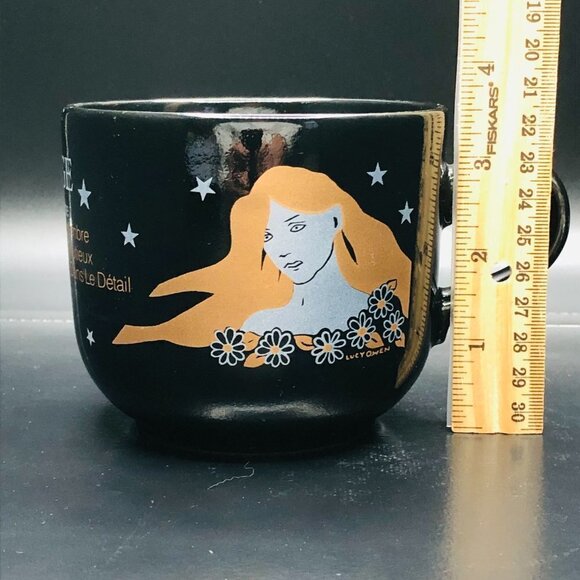 𝅺Retro French Zodiac Virgo Vierge Kilncraft England Stoneware Coffee Mug - Picture 9 of 10